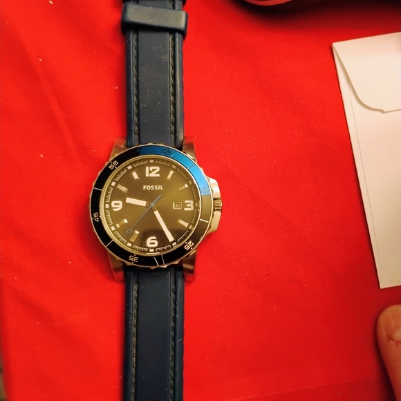 Fossil Jewelry - Fossil Blue and Silver Women's Watch.  Stainless Steel.